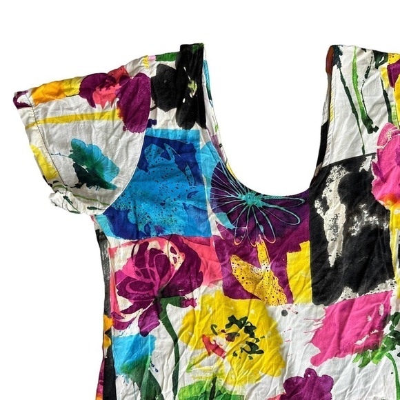 Jams World Womens Daiquiri Print Hattie Sundress Dress White Size Large - Picture 8 of 13